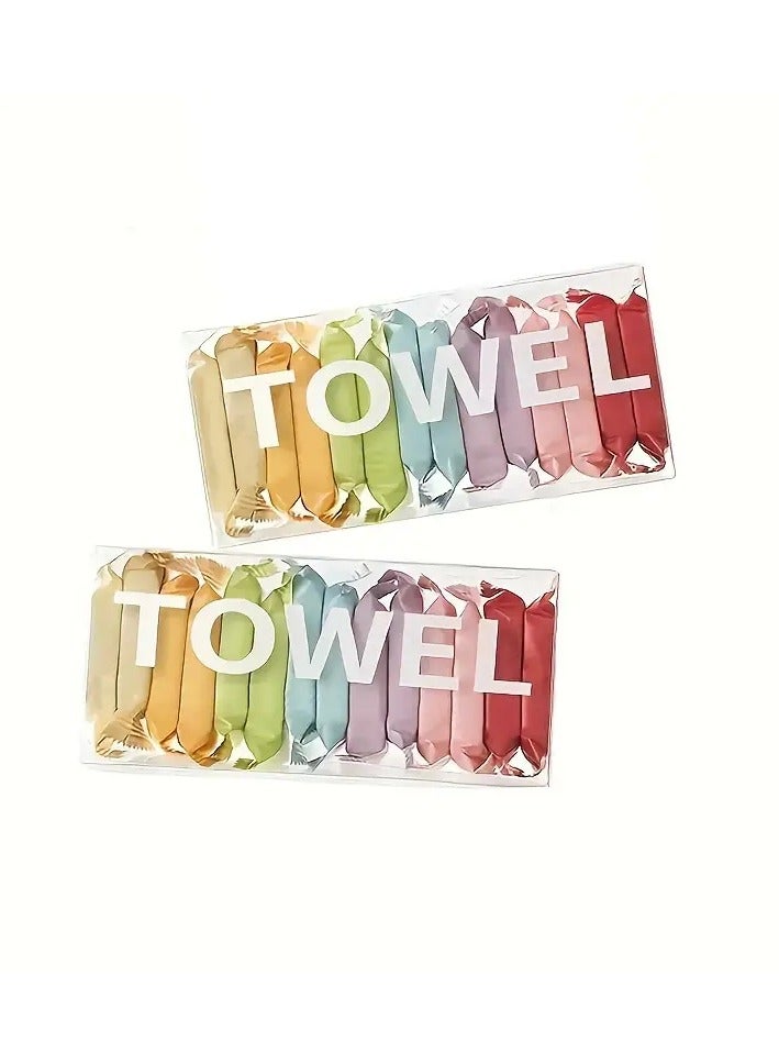 14 Pack Quick-Dry Travel Towel Set - Super Absorbent, Lightweight & Reusable, Compact Towels for Camping, Hiking & Beach - Durable, Alcohol-Free Material, No Power Needed  - Image 2