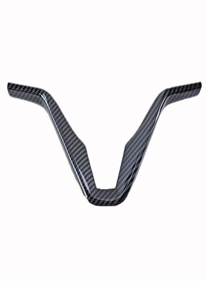 BONV 1 Piece ABS Car Steering Wheel Sequins Cover Interior Decoration Trim Sticker for Hyundai Tucson 3th 2015 2016 2017 2018 2019 2020 LHD Car Styling Accessories (Black with Carbon Fiber Texture) - Image 4