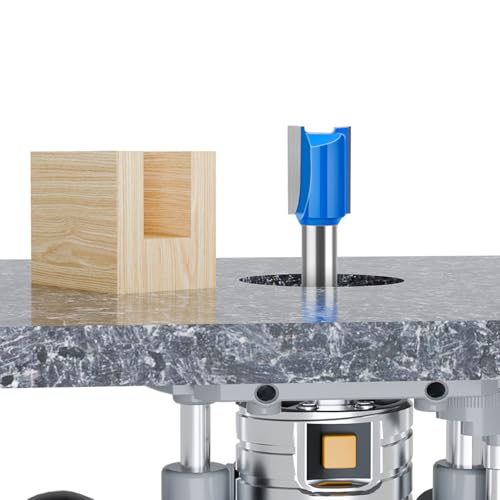 Boxonly 7 PCS Straight Cut Router Bit Set Milling Cutter Cutting 8mm Shank,6mm 8mm 10mm 12mm 14mm 18mm 20mm Cut Diameter Woodworking Straight Cutting Trimming Cutter Double Flute Grooving Bits - Image 5