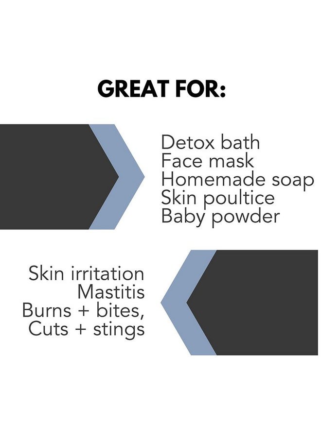 PURE BODY NATURALS Bentonite Clay Powder For Diy Detox Body & Face Mask, Pure Indian Healing Clay For Deep Pore Cleansing And Armpit Detox For Women, (8.0 Oz)  - Image 2