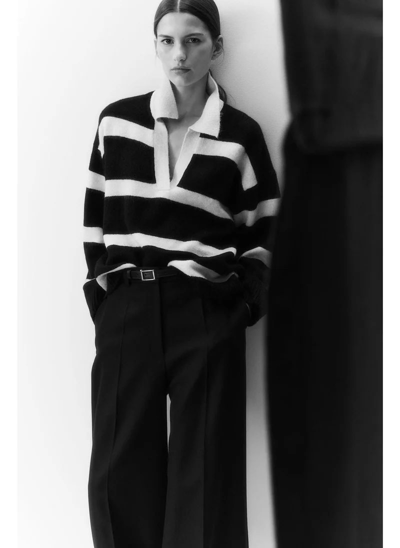 H&M Fine-knit collared jumper