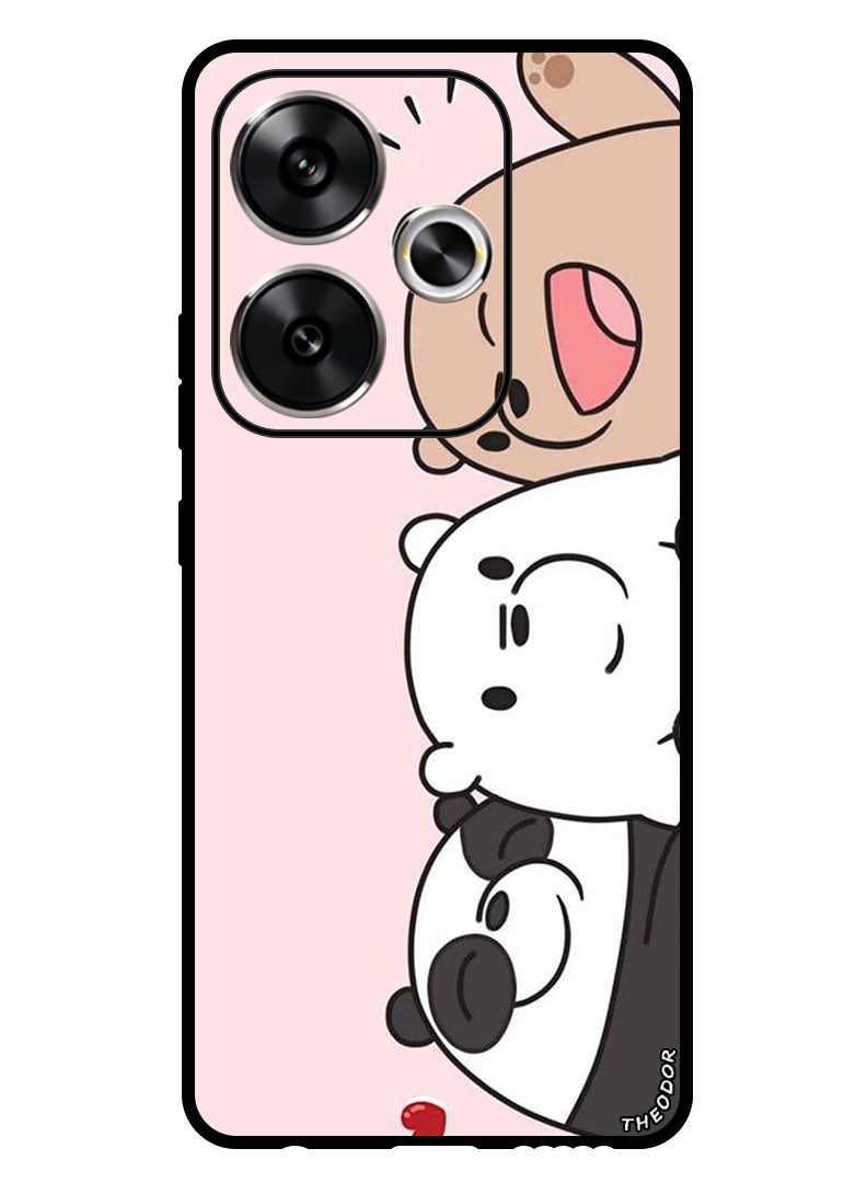 Theodor Protective Case Anti Scratch Shock Proof Bumper Cover For Xiaomi Redmi Turbo 3 Three Friends Panda - Image 1