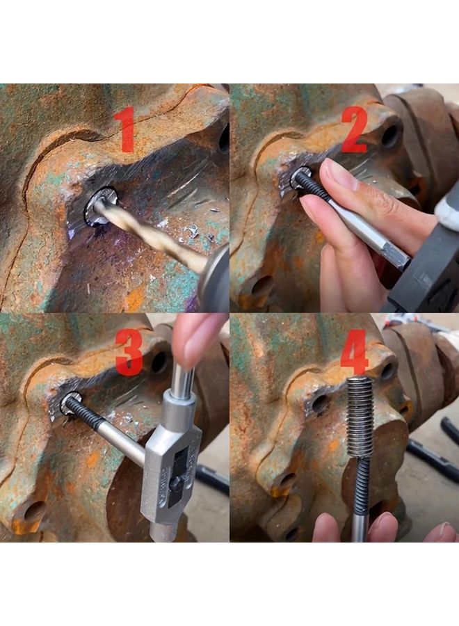 5pcs Metal Drill Bit Extractor Kit Damaged Screw Remover Broken Bolt Water Pipe Tool - Image 4