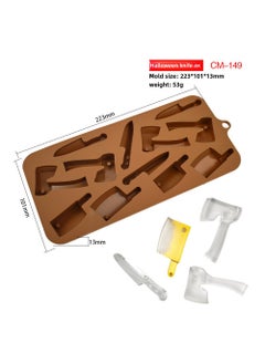 Halloween Pumpkin Silicone Mold Witch Skull Candy (53g) Axe CM-149