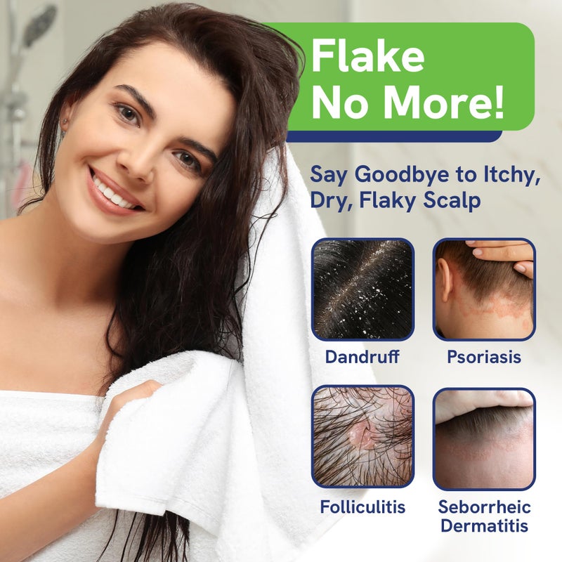 pHat 5.5 Sulfate-Free and Fragrance Free Shampoo and Conditioner Set, Safe for Seborrheic Dermatitis, To Soothe Dry and Itchy Scalp - Anti-Dandruff Shampoo and Conditioner for Dry Scalp (16oz) - Image 4