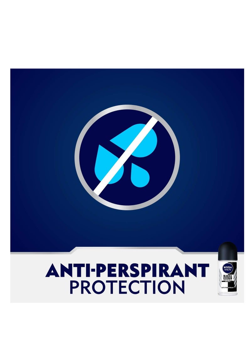 نيفيا 3 عبوة مزيل العرق نيفيا للرجال انفيزيبل الاسود والابيض 50 مل - Image 4