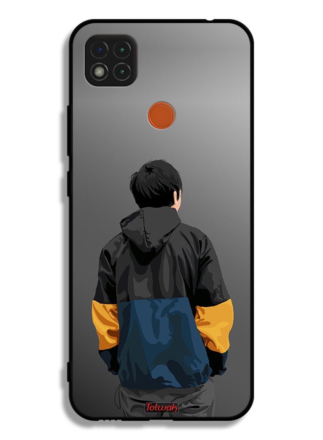 Tolwak Xiaomi Redmi 9C Protective Case Cover Boy Portrait Art - Image 2