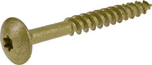 The Hillman Group 47868 516 X 212 Star Drive Construction Lag Screw Truss Head 1000 Hour Bronze Ceramic Coat 35Pack
