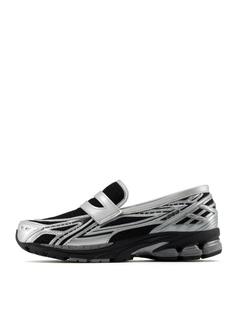 New Balance 1906L Vintage Casual Loafers/Slip-on Athlesiure/Colorblock Sneakers Shoes Silvery/Black For Women/Men/Students  - Image 1