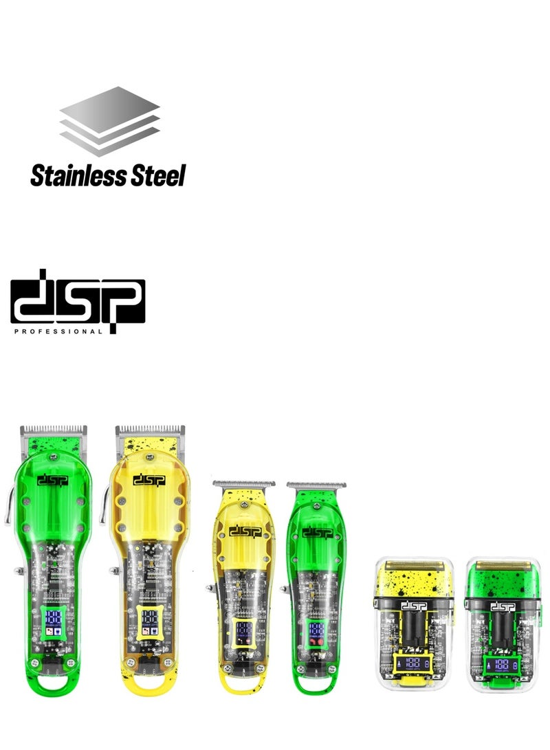 DSP Professional Hair Clippers for Salon and Personal Use  Adjustable Hair Cutting Machine with Scissors Set - Image 1