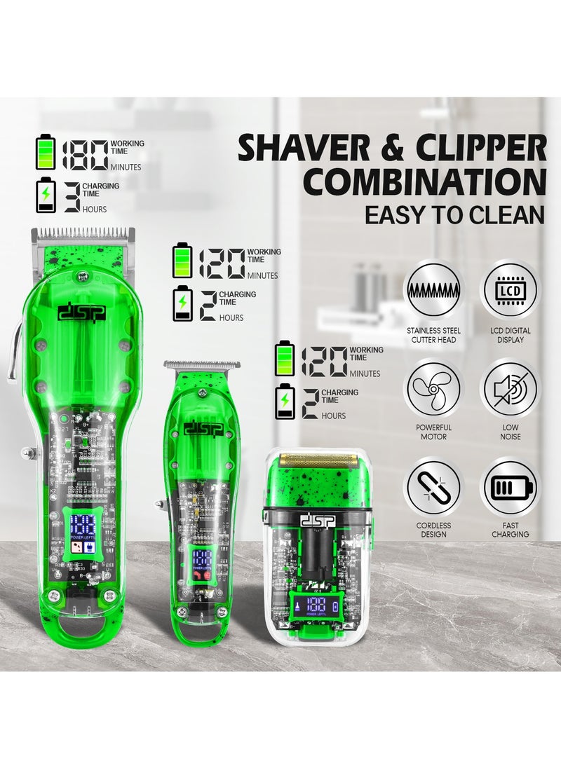 DSP - DSP Professional Hair Clippers for Salon and Personal Use  Adjustable Hair Cutting Machine with Scissors Set - Image 1