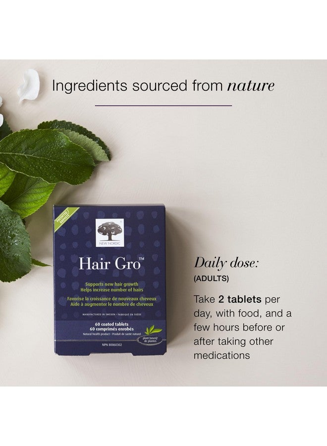 NEW NORDIC Hair GRO, Hair Growth Supplement, Biotin & Palm Fruit Extract Tocotrienols for Natural Regrowth, 60 Count (Pack of 3) - Image 5