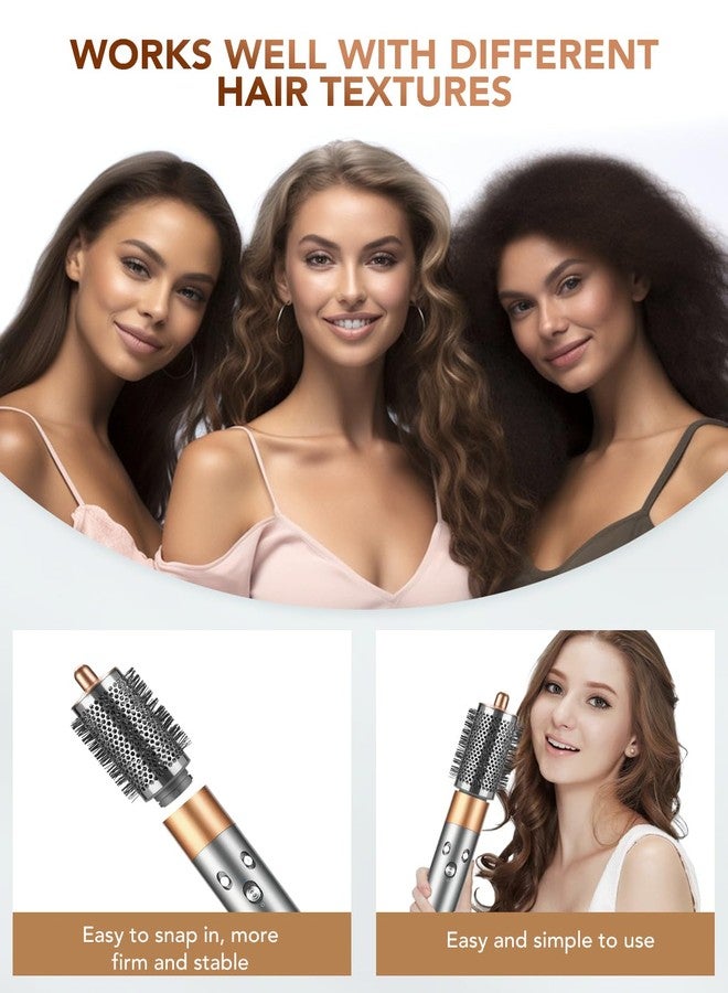 TOSAGE Large Round Volumizing Brush for Dyson Airwrap Styler, Big Round Brush Volumizer Attachment for Dyson Airwrap HS01 HS05 HS08, Smooth Hair,Volumizing and Curly Styling Nickel/Copper - Image 5