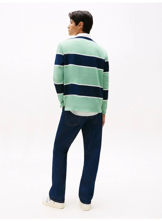 TOMMY JEANS Heritage Relaxed Stripe Rugby Shirt