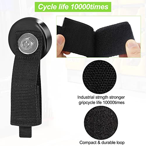 JEEJINYAN® 2 PCS Heavy Duty Magnetic Hooks, Magnetic Garage Hooks, Magnetic Tool Holder, Tool Organization Cord Strap for Cars, Garage, RV, House, Ropes - Image 3