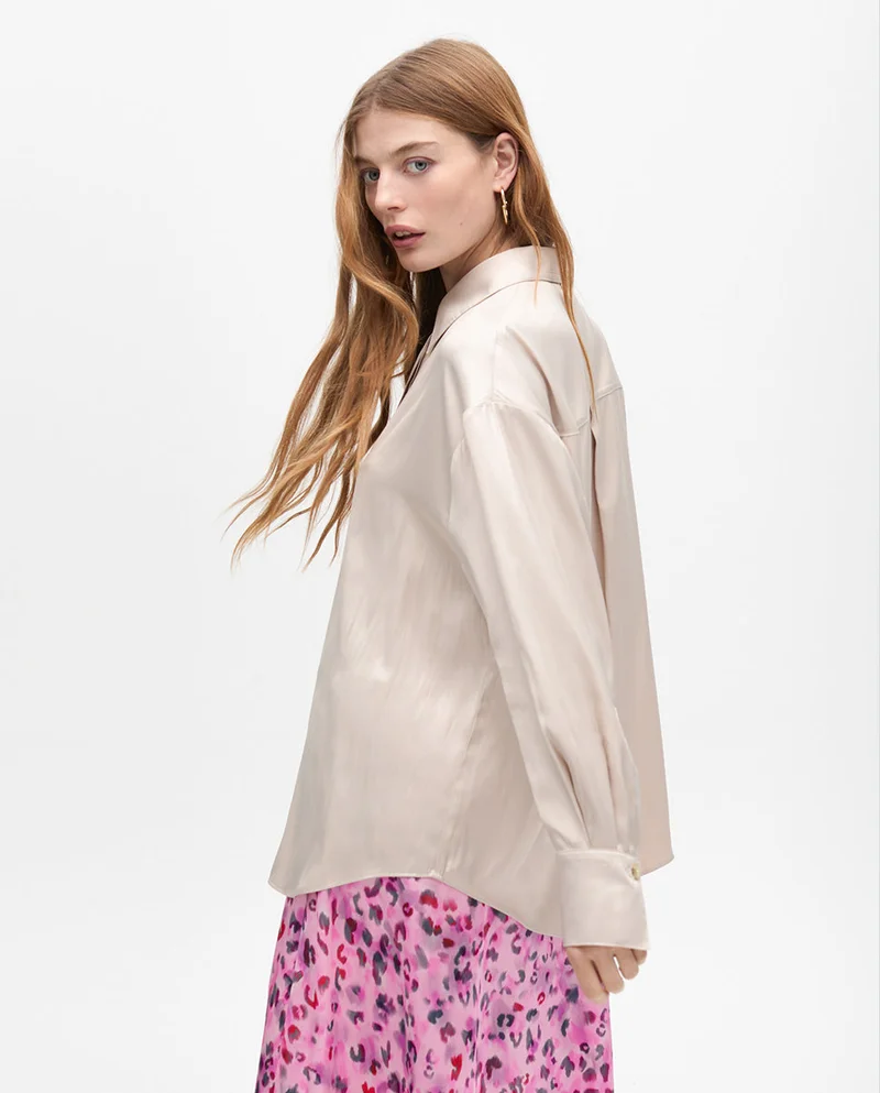 Lola Casademunt Waxed Effect Oversize Shirt