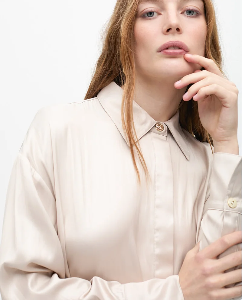 Lola Casademunt Waxed Effect Oversize Shirt