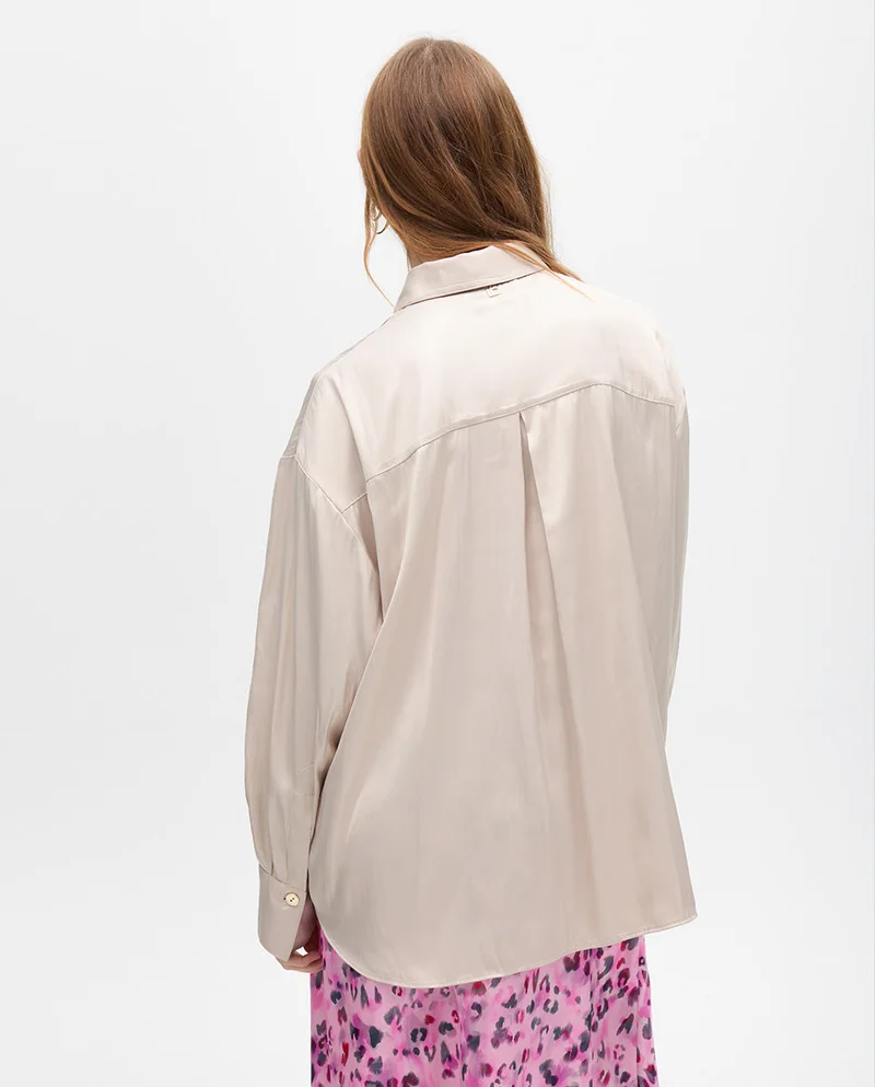 Lola Casademunt Waxed Effect Oversize Shirt