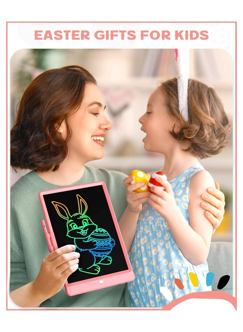 Bravokids 10 Inch LCD Writing Tablet for 3-8 Year Olds - Electronic Drawing Pad and Doodle Board as Educational Birthday Gifts for Girls and Boys (Pink)  - Image 4