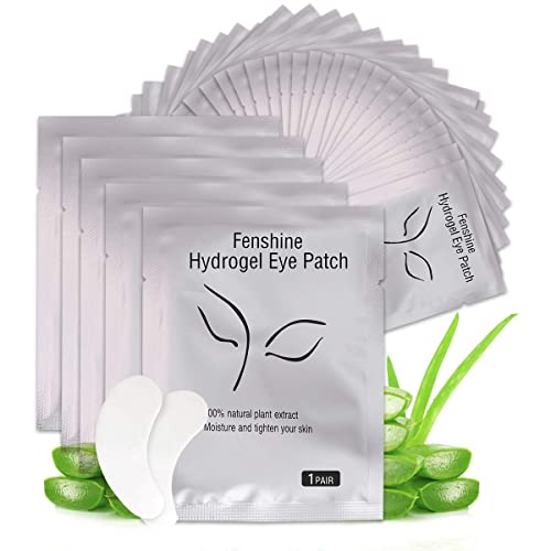 fenshine 200 Pairs Eyelash Extension Eye Pads Lint Free Hydrogel Eye Patches Professional Under Eye Gel Pads for Lash Extensions Supplies - Image 1