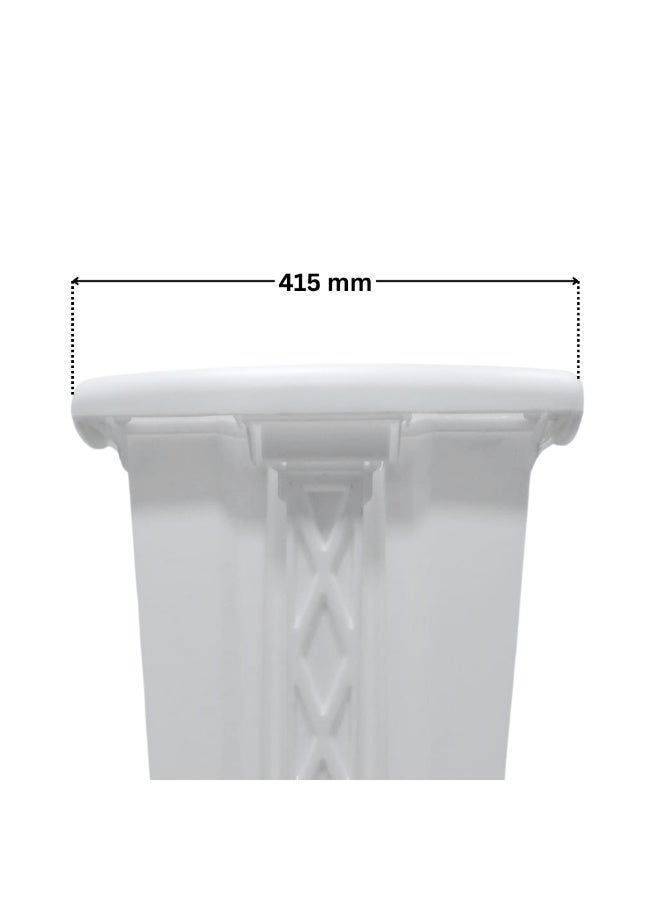 SNH Dustbin | Waste Bin | Trash Bin with Foot Pedal | Garbage Can with Push Lid | Step On Waste Disposal Bin for Kitchen, Bathroom, Office & Outdoor Use | Weather Proof Waste Bin with Secure Lid | Durable Plastic Trash Container | Comes with Extra Hinge Pins - Image 4