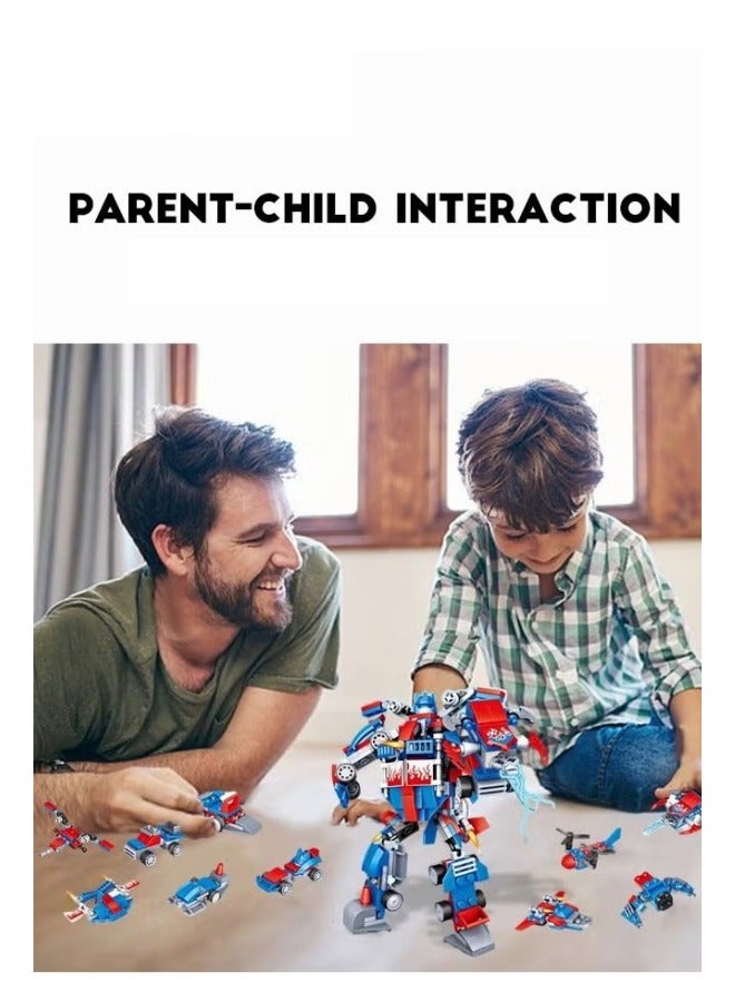 MIXDE 10 In 1 Toy, Equipped With Fun Robot Car Toys, Vehicle Transformation Robot Toys, Multi-functional Building Block Toys, Easy To Assemble, Is An Ideal Gift For Children On Any Festival And Occasion - Image 3