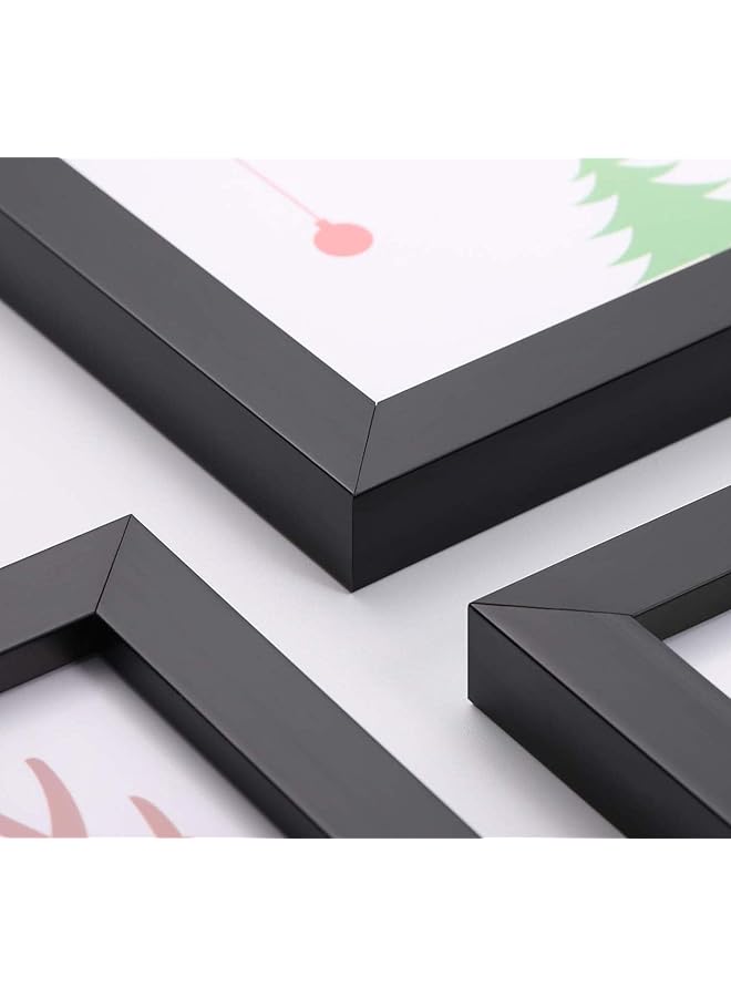 erorex Photo Frame Collage For Wall Decor 11 Pack Black Collage Picture Frames Set Gallery Wall Frame Set For Wall Mounting Or Tabletop Display Multi Sizes Including 5X7 5X3.5 Family Photo Frames Black - Image 2