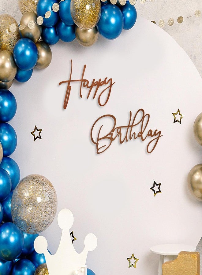 لافتة عيد ميلاد سعيد من مونيليل، خلفية من اللباد البني، لافتة عيد ميلاد سعيد لقوس البالونات، حفلة عيد ميلاد، حفل استقبال مولود جديد، زينة عيد ميلاد سعيد - Image 1