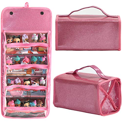 Leeche Storages  Display Case for Dolls Compatible with All LOL Surprise DollsEasy Carrying Storage Organizer Clear View Case - Image 1