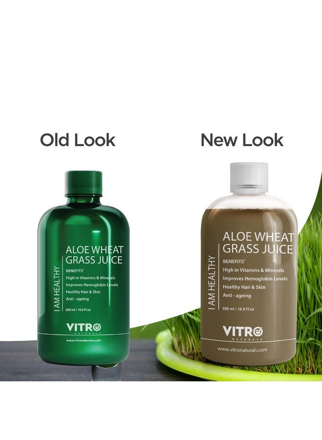 VITRO Aloe Wheat Grass Juice 500Ml | Healthy Weight Maintenance | Digestion Support | Increased Red Blood Cells | Boosted Energy Levels | High In Vitamins - Image 2