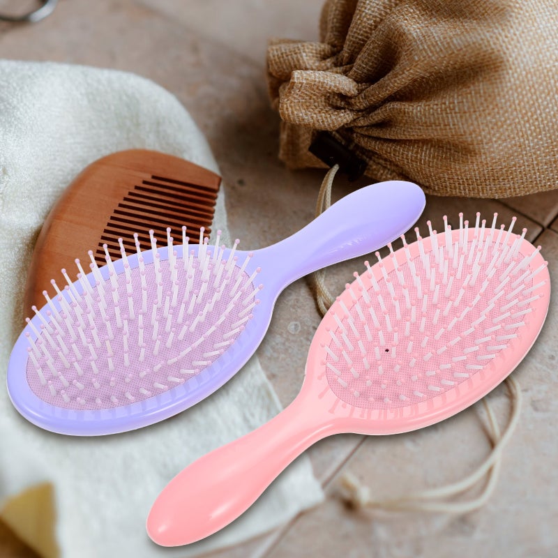 2Pcs Hair Combs Hairdressing Female Detangling Combs - Image 1