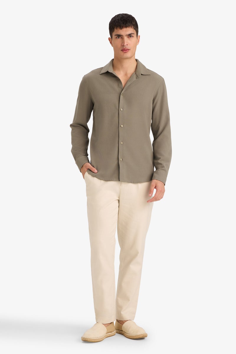 ديفاكتو قميص بولو كم طويل مودرن فيت - Image 2