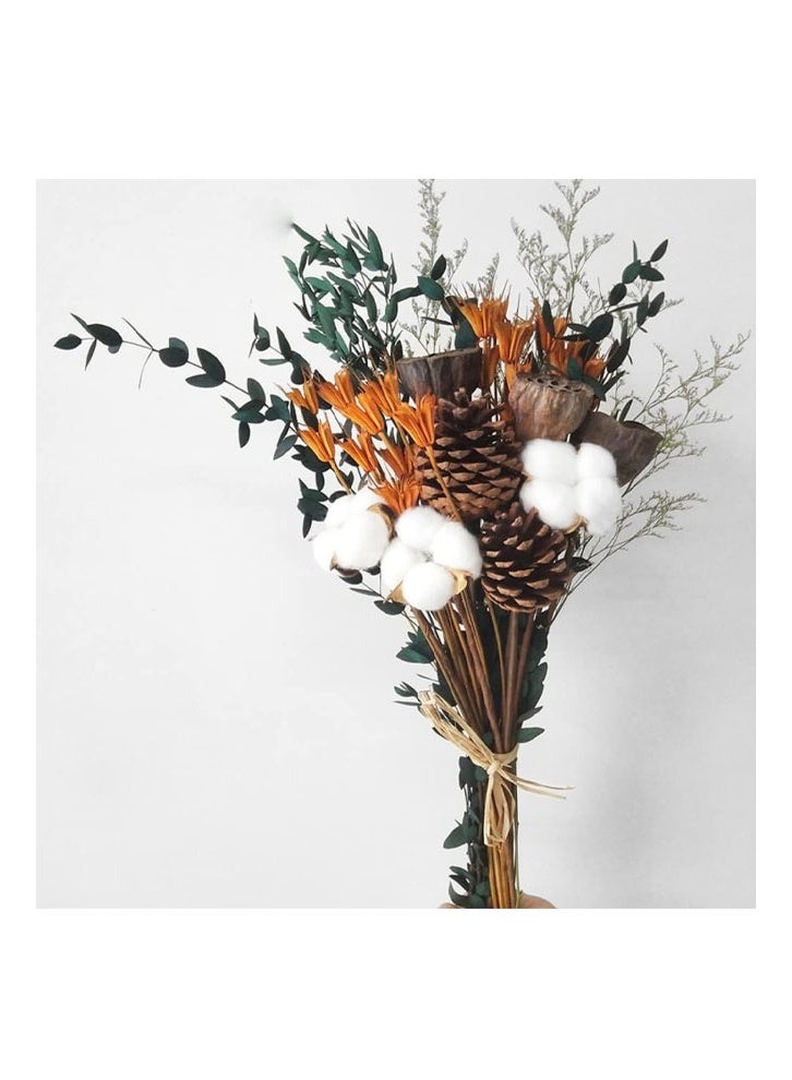 ZCM-HAPPY Dried Flower Bouquet Living Room Decoration Ornaments Real Flowers Natural air - Image 4