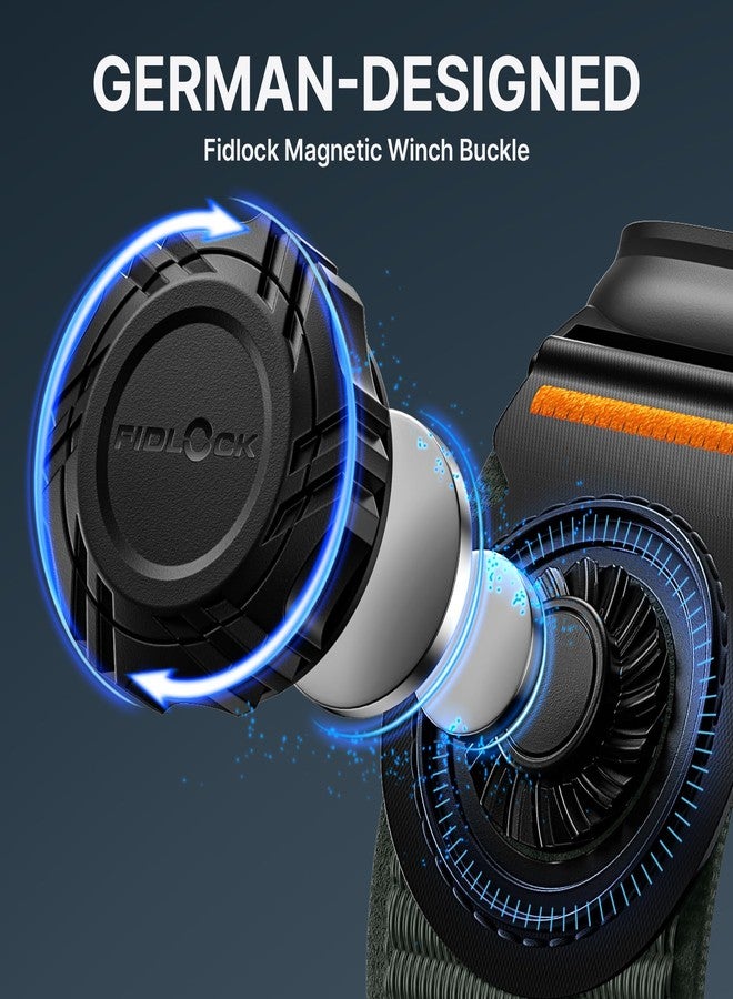 Bandletic Compatible with Apple Watch Series 11 Band, Wide Nylon Sport Strap with Fidlock Magnetic Winch Buckle for iWatch 49mm(Ultra 3/2/1),46mm(11/10),45mm(9/8/7),44mm(SE3/SE2/SE/6/5/4),42mm(3/2/1) - Image 3