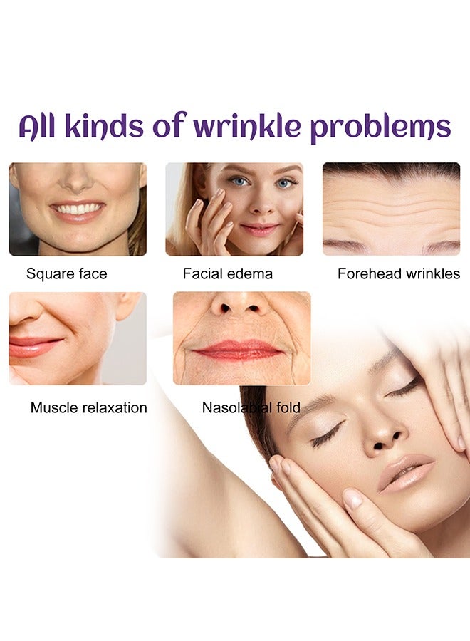 إيلهو 100 جهاز كمبيوتر شخصى بقع تجاعيد الوجه ، بقع تجاعيد الجبين ، شريط الوجه للتجاعيد ، لتقليل التجاعيد الدقيقة ، بقع الوجه المضادة للتجاعيد بين عشية وضحاها لتنعيم العين والفم وتجاعيد الجبهة - Image 3