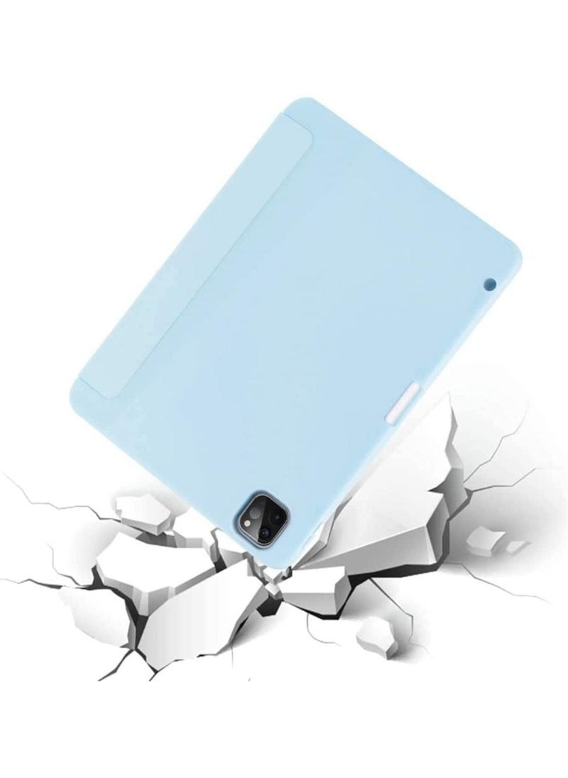 ELTRAZONE Case for iPad Pro 11 Inch 2021(3rd Gen)/2020(2nd Gen) with Pencil Holder [Support iPad 2nd Pencil Charging/Pair] Slim Trifold Stand, Smart Protective Case Cover - Image 2