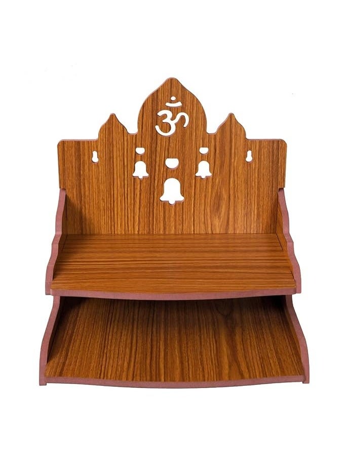MS Enterprises Wooden Beautiful Plywood Mandir Pooja Room Home Decor Office OR Home Temple Wall Hanging Product (RED A) - Image 2