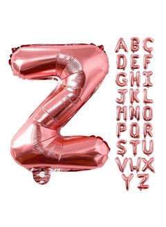 Party with Emma Rose Gold Letter A to Z Balloons 32 inch Large Alphabet Balloons Rose Gold Helium Foil Letter Balloon Banner for Birthday Party Anniversary Wedding Decoration (Rose Gold-Z)  - Image 4