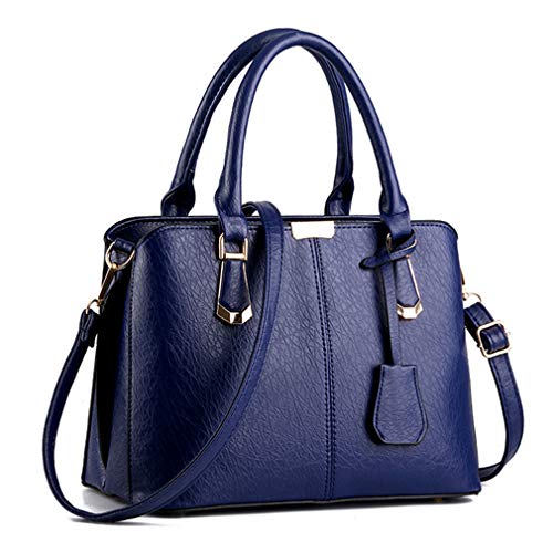 Pahajim Women Fashion Purses and Handbags Shoulder Tote Bags Top Handle Satchel for Women (deep blue) - Image 1
