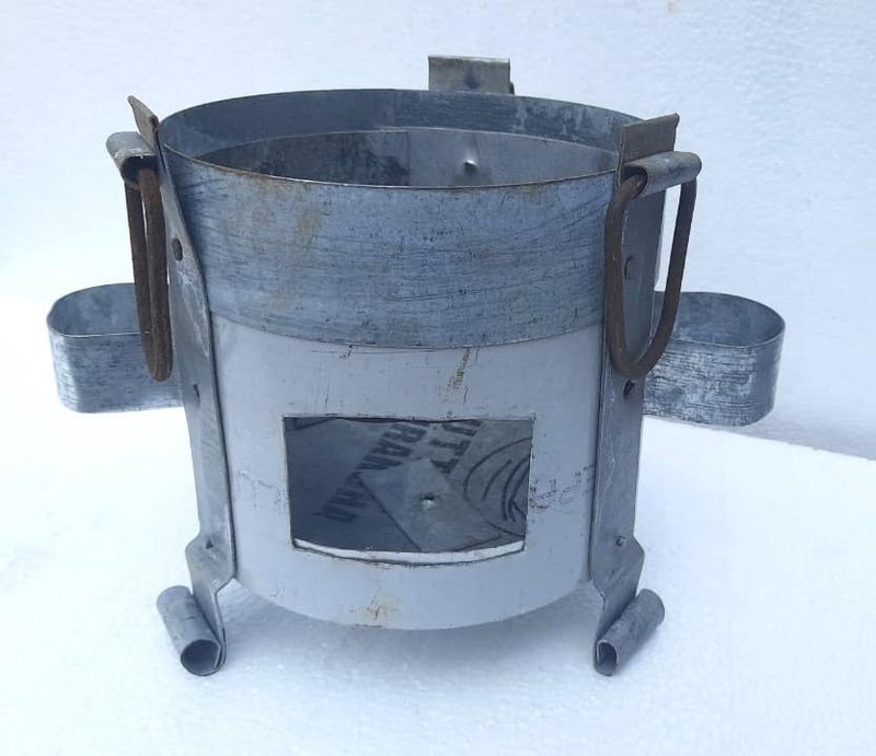 Ab unique Traditional Iron Heavy Duty Angeethi AshtraySigdiSigadiChulhaGriller Heater OvenCoal Charcoal KeeperStove tandoorCamping stoveGriller Oven Cooking with zinc polish pack 0f 1 - Image 2