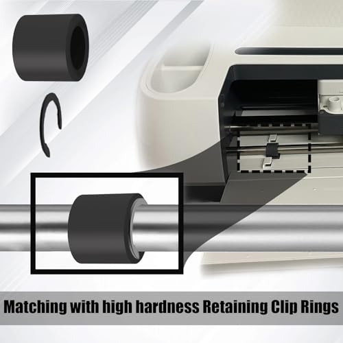Moalaok 32-Pack Rubber Roller Replacement for Cricut Maker 3/Maker – Complete Maintenance Kit with Anti-Slip Clips, Blades & DIY Repair Accessories - Image 3