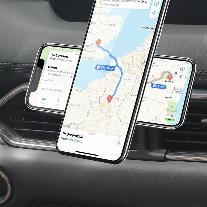 BEERTE fits for Magsafe Car Mount for Mazda CX-5 2017-2024 [20 Strong Magnets] Magnetic Phone Holder for iPhone 15 14 13 12 MagSafe Case Car Air Vent Cell Phone Navigation Automobile Cradles - Image 3