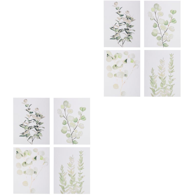8 pcs Plant Canvas Wall Art Bedroom Plant Wall Decors Wall Decorative Hanging Pictures - Image 5
