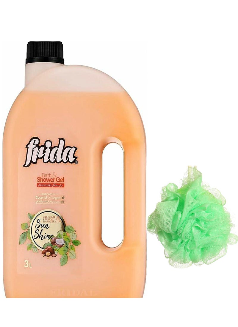 Frida Frida Bath & Shower Gel Sun Shine - 3 L + Lofa Multi Color  - Image 1