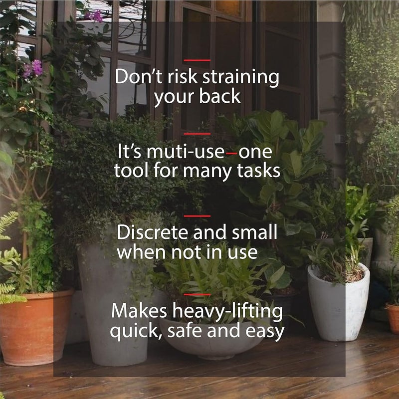 GOOACC PotLifter  Potted Plant Mover and Essential Lifting Tool For Garden Flower Pots Planters Trees Rocks  Lifts Up to 200 Pounds  A Plant Caddy Alternative Easily Move Heavy Items Around Your Yard  - Image 4