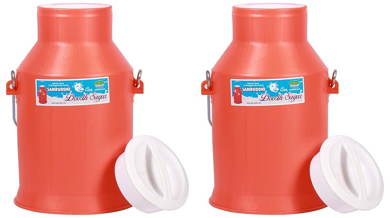 Samruddhi Plastic Samruddhi Plastic Milk Can 2Piece 10 Liters Brown  - Image 3