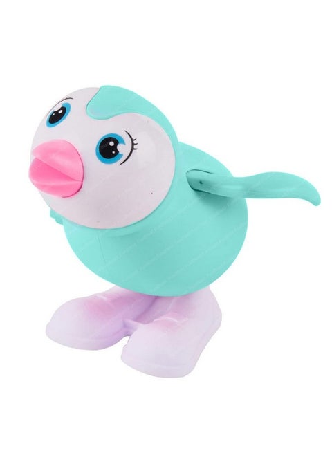 FunBlast Wind Up Penguin Toys for Kids - Colorful Press and Go Cute Penguin Toy with Key Winding UP and Moving Toy for Toddlers, Boys, Girls, Jumping Bird Toys (Green)