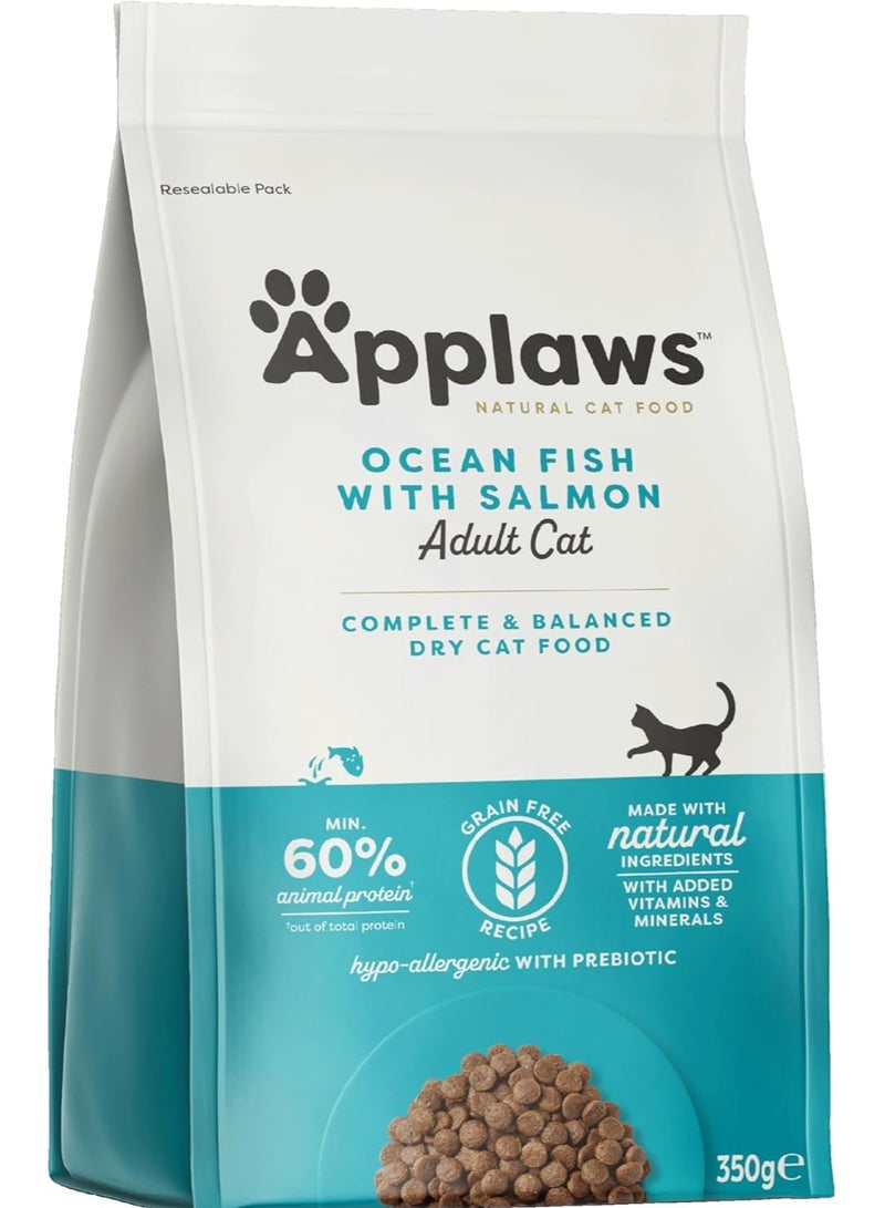 Applaws Cat Dry Food With Fish And Salmon Flavor For Sterilized Cats Small Bag 350g  - Image 1