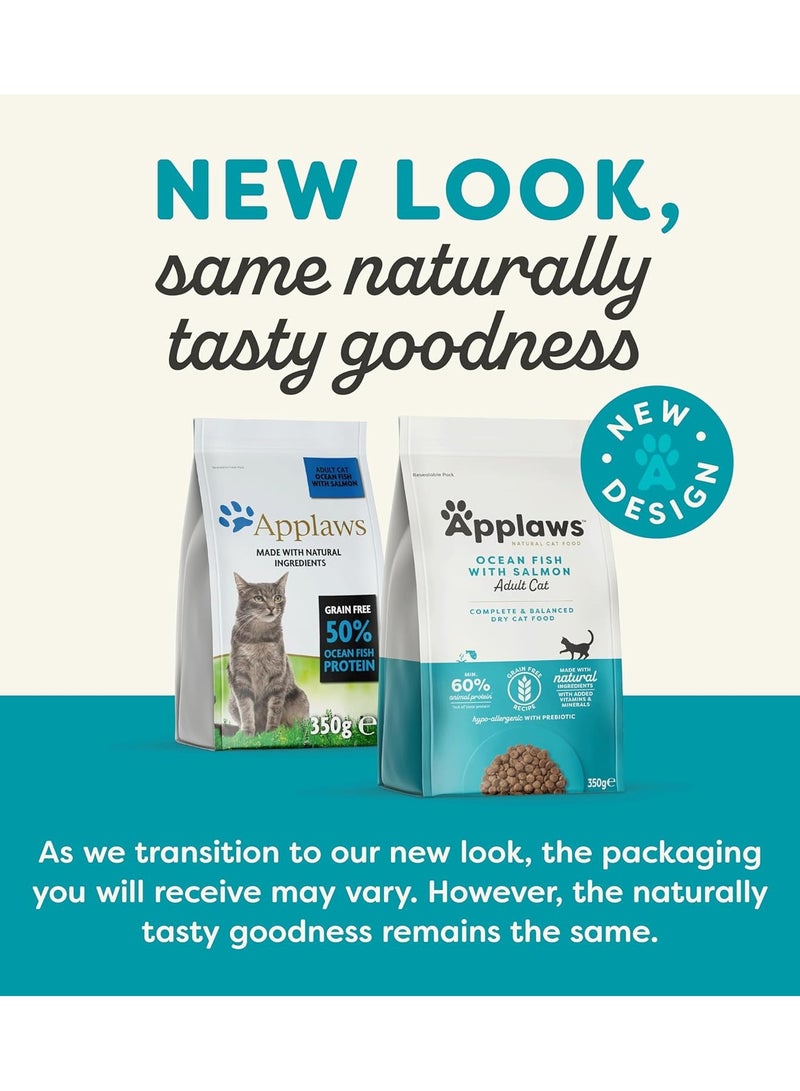 Applaws Cat Dry Food With Fish And Salmon Flavor For Sterilized Cats Small Bag 350g  - Image 3
