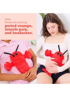 WHAT DO YOU MEME? Menstruation Crustacean – Cuddly & Cute 14" Lobster Plush with Lavender Scented Heating Pad  - Image 2